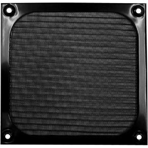 120mm Aluminum Fan Filter Grill Black