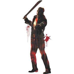 Friday The 13th Plastic Scene Setter Add-On - 33.5" x 65" (Pack og 1) - Spooky Wall Decoration Perfect for Halloween Party or Horror Movie Night