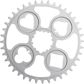 EVOSID Road Bike Chainring 40T/42T Chainwheel Offset 3mm Narrow Wide Chainring, Direct Mount Chainring 8-12 Speed for SRAM GXP Crankset