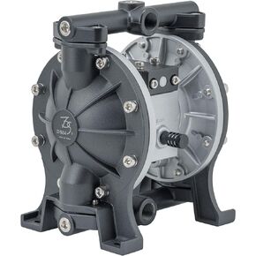 DYI SHENG TDS Air-Operated Double Diaphragm Pump 1/2 Inch Aluminum, Teflon Diaphragm Pneumatic Transfer Pump for Industrial Use