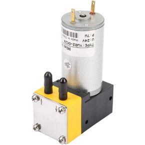Diaphragm Pump, 24V 0.4-1L/min Miniature Diaphragm Pump Vacuum Pump For Air/Liquid