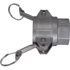 Duda Energy CamSocket-HB075 304 Stainless Steel Cam-and-Groove Pipe Fitting Coupler 3/4" Cam Lock SOCKET x 3/4" Hose Barb Sus304 SS304, 0.75" ID, Stainless Steel