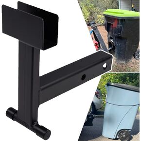 ELITEWILL 2" Trash Can Hauler Grabber Hitch Reciever, Garbage Hauling Towing Hitch Attachment Fit for Lawn Mower Garden Tractors