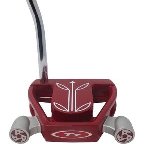 T7 Twin Engine Red Mallet Golf Putter Right Handed with Alignment Line Up Hand Tool 33 Inches Petite Lady's Perfect for Lining up Your Putts