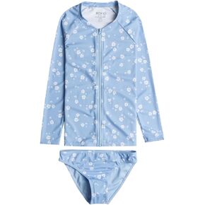 Roxy Girls' Dreamer Long Sleeve Zipped Rashguard Set