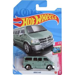Hot Wheels Dodge Van, [Green] 50/250 Drift 2/5