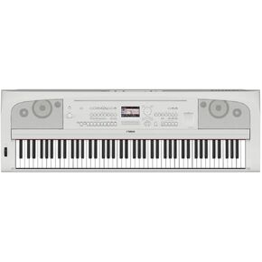 Yamaha DGX670WH 88-Key Weighted Digital Piano, White (Furniture Stand Sold Separately)