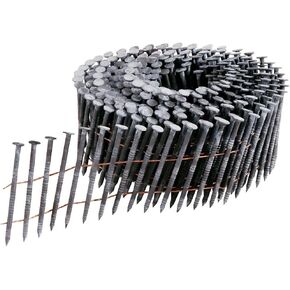 MProve Collated Wire Coil Siding Nails 1-1/2 in x 0.092 Hot Dipped Galvanized Ring Shank [1200 Nails]