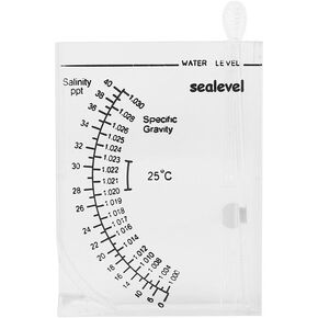 Hydrometer,Accurate Automatic Hydrometer SaltSalinity Meter Salinimeter for Fish Tank (Square Type)