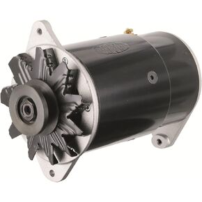 Powermaster 82051 PowerGEN GM Black Long 90A 12V w/Pulley for 3/8" Belt