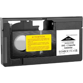 CHEEYYIIE VHS-C Cassette Adapter Compatible with VHS-C SVHS Camcorders JVC RCA Panasonic Motorized VHS Cassette Converter (Not Compatible with 8mm / MiniDV / Hi8)