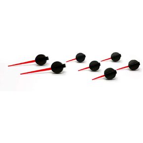 Tanin Auto Electronix 7-Pack of Red Speedometer Gauge Needles | Compatible with Chevy/GMC Truck & SUV Instrument Cluster | Set of 7 Needles