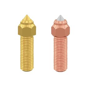 Creality Official K1 0.4mm Nozzles 2PCS, High Speed and High Flow Nozzles, Brass and Hardened Steel Nozzles for Creality 3D Printer K1, K1 Max, Ender 3 V3 KE