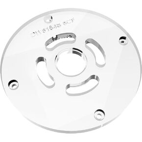 3/8" Thick baseplate upgrade for Dewalt DW6184 6" circle with bushing compatibility.