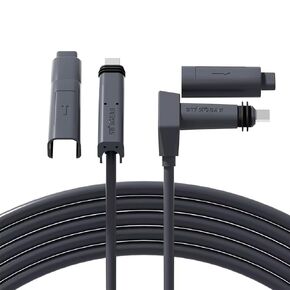 Klutchtech 16.4FT Starlink Replacement Cable for Starlink Rectangular Satellite V2, Starlink Internet Kit Satellite Cable Extension Fits Starlink Accessories(16.4FT/5M) Waterproof Gray