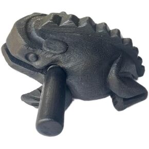 6 بوصة أدوات قرع Guiros ضفدع خشبي 6 بوصة نحت الخشب الضفدع الأسود آلة موسيقية ، آلة موسيقية الضفدع الخشبي. (أسود) in Kuwait