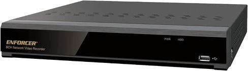 Seco-Larm DRN-108-2TB Enforcer 8-Channel 4K Network Video Recorder, 2TB HDD, Compatible with up to 8MP (4K) IP Cameras, Plug-and-Play, Built-in PoE Ports, Tri-Stream Encoding, AI Functions Supported in Saudi Arabia