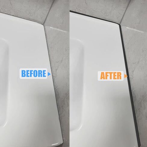 شريط السد المقاوم للماء، شريط السد ذاتي اللصق، لسطح المطبخ في الحمام، حافة جدار الزاوية باللون الأبيض in Kuwait