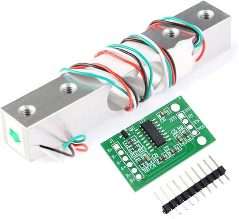 ALAMSCN Digital Load Cell Weight Sensor + HX711 Weighing Breakout Board AD Module Pressure Sensors for Arduino DIY Electronic Portable Kitchen Scale (1KG+HX711) in Saudi Arabia