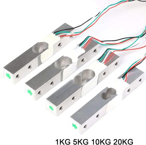 ALAMSCN Digital Load Cell Weight Sensor + HX711 Weighing Breakout Board AD Module Pressure Sensors for Arduino DIY Electronic Portable Kitchen Scale (1KG+HX711) in Saudi Arabia