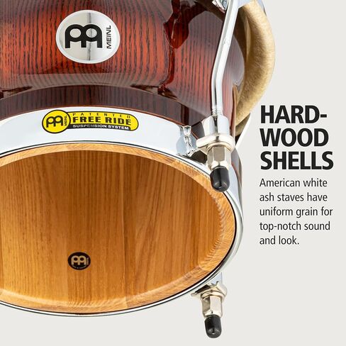 Meinl Percussion WB500AMB Free Ride Series Woodcraft Bongos، انفجار الماهوجني العتيق in Saudi Arabia