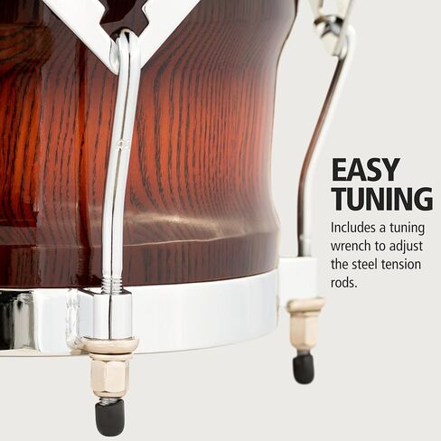 Meinl Percussion WB500AMB Free Ride Series Woodcraft Bongos، انفجار الماهوجني العتيق in Saudi Arabia
