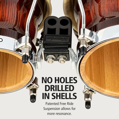 Meinl Percussion WB500AMB Free Ride Series Woodcraft Bongos، انفجار الماهوجني العتيق in Saudi Arabia