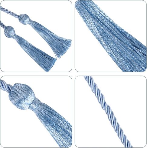 FOIMAS 6pcs Graduation Honor Cord,Blue Graduation Yarn Honor Tassel Cords for Graduation Students Grad Day in Saudi Arabia