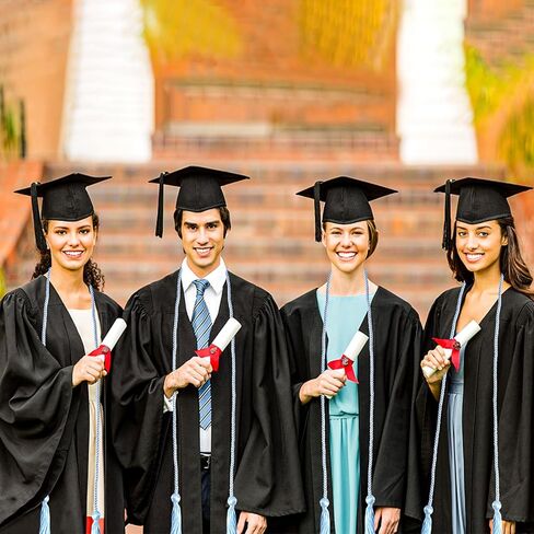 FOIMAS 6pcs Graduation Honor Cord,Blue Graduation Yarn Honor Tassel Cords for Graduation Students Grad Day in Saudi Arabia