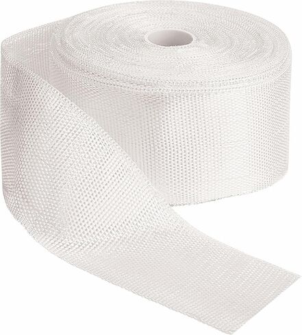 SICCOMA Fiberglass Cloth Roll Non Adhesive Woven Fiberglass Cloth Strip Fiberglass Insulation Tape Plain Weave Fiberglass Cloth Tape for Reinforced Repair Winding, Seams, Boat, Molding (2 in x 99 FT) in Saudi Arabia