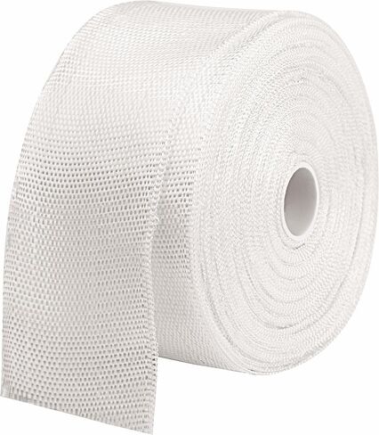 SICCOMA Fiberglass Cloth Roll Non Adhesive Woven Fiberglass Cloth Strip Fiberglass Insulation Tape Plain Weave Fiberglass Cloth Tape for Reinforced Repair Winding, Seams, Boat, Molding (2 in x 99 FT) in Saudi Arabia