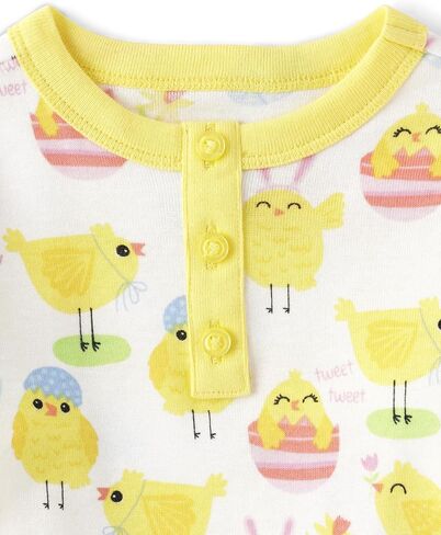 Gymboree Baby Girls' and Toddler Easter Gymmie Short Sleeve Top and Pant Cotton 2-Piece Pajama Sets in Saudi Arabia