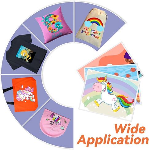 فينيل قابل للكي بالكي مقاس A5 للقمصان الداكنة - 3 أوراق من فينيل النقل الحراري القابل للطباعة للطابعة النافثة للحبر. in Kuwait