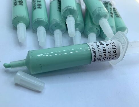 SIGNI 10Pcs Diamond Polishing Compound Lapping Paste stropping Emulsion for Polishing Metal and Jewelry (5.0 Micron-Fine Polish, Water Based) in Kuwait