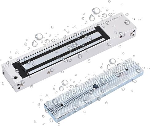 Electromagnetic Lock Waterproof 600LBS 280KG Holding Force with Z and L Bracket Electric Magnetic Door Lock 12V Fail Safe NC Mode for Access Control System in Saudi Arabia