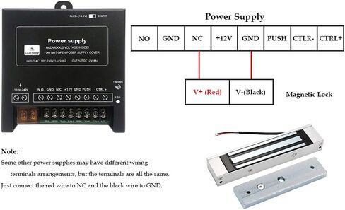 Electromagnetic Lock Waterproof 600LBS 280KG Holding Force with Z and L Bracket Electric Magnetic Door Lock 12V Fail Safe NC Mode for Access Control System in Saudi Arabia