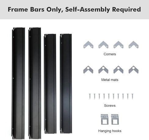 إطار FOLKOR العائم للوحات القماشية مقاس 36 × 48، إطار معدني عائم DIY بعمق 5/6 بوصة للفنانين المصممين للأعمال الفنية ذات المناظر الطبيعية، ديكور جدار المكتب المنزلي الحديث (ذهبي) in Kuwait