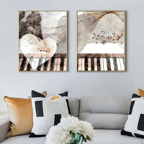 إطار FOLKOR العائم للوحات القماشية مقاس 36 × 48، إطار معدني عائم DIY بعمق 5/6 بوصة للفنانين المصممين للأعمال الفنية ذات المناظر الطبيعية، ديكور جدار المكتب المنزلي الحديث (ذهبي) in Kuwait