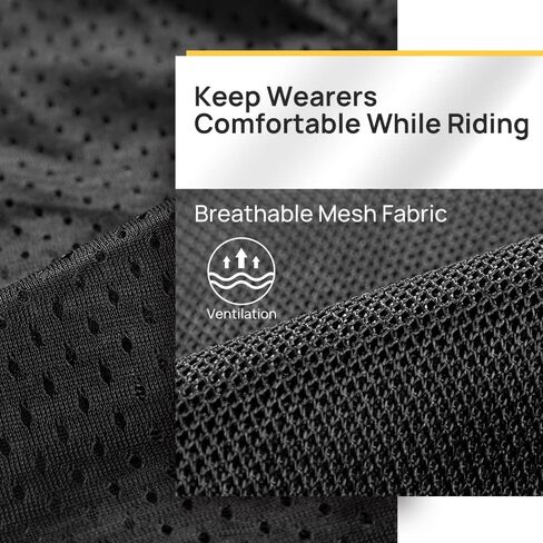 ILM Mesh Motorcycle Riding Jacket CE Armored Alloy Shoulder Pads for Men Women Breathable Dirt Bike Jackets Model BJK01(Black, Large) in Saudi Arabia