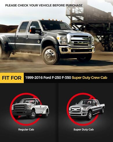 KYX Running Boards & Steps Nerf Bars Fit for 2009 2010 2012 2013 2014 Ford F150 SuperCrew Cab, A Pair 6 inch Car Door Side Steps Nerf Bars Truck Boards Step Rails-Red Logo in Saudi Arabia