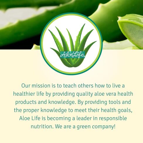 Aloe Life - Whole Leaf Aloe Vera Juice Concentrate, Soothing Relief for Indigestion, Antioxidant Catalyst, Supports Energy & Wellness, Certified Organic Aloe Leaves, Gluten-Free (Orange Papaya, 16 oz) in Saudi Arabia
