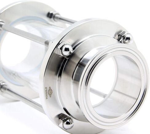 QiiMii 2" Sanitary in-Line Sight Glass with Tri Clamp End, Flow Sanitary Straight Sight Glass Tri-clamp Stainless Steel SS304 (Pipe OD:51MM) in Saudi Arabia