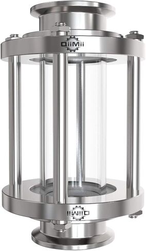 QiiMii 2 "زجاج رؤية صحي في الخط مع طرف ثلاثي المشبك، زجاج بصري مستقيم للتدفق الصحي ثلاثي المشبك من الفولاذ المقاوم للصدأ SS304 (قطر الأنبوب: 51 مم) in Kuwait