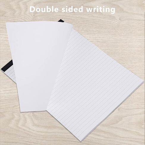 Lemical A4 Size Refill Paper Lined Paper Wide Ruled Writing Note Pads for PU Leather Padfolio Portfolio Clipboard Calculator Notepad 2 pack 25 Sheets per Notepad in Kuwait
