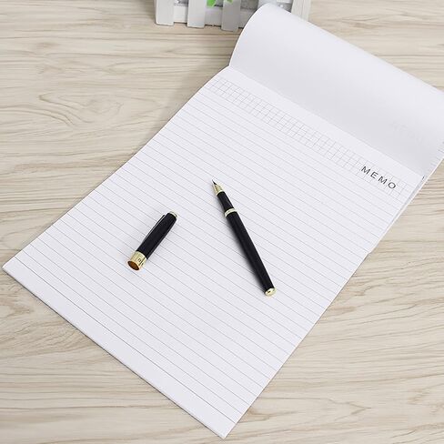 Lemical A4 Size Refill Paper Lined Paper Wide Ruled Writing Note Pads for PU Leather Padfolio Portfolio Clipboard Calculator Notepad 2 pack 25 Sheets per Notepad in Kuwait