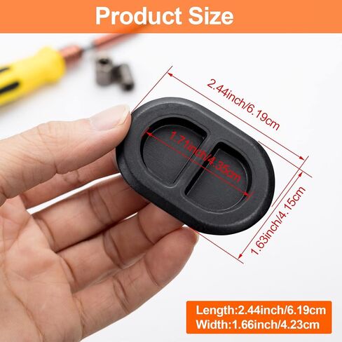 PAGOW 4pcs Car Floor Pan Drain Plug for Wrangler JK JKU JL 2007-2021, and 2020 Gladiator JT 68194821AA Rubber Body Plug(Black) in Saudi Arabia