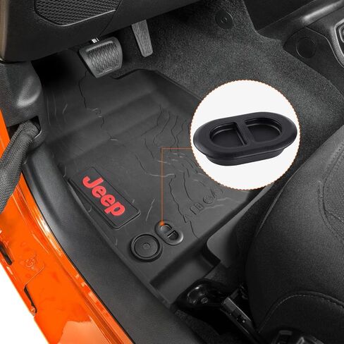 PAGOW 4pcs Car Floor Pan Drain Plug for Wrangler JK JKU JL 2007-2021, and 2020 Gladiator JT 68194821AA Rubber Body Plug(Black) in Saudi Arabia