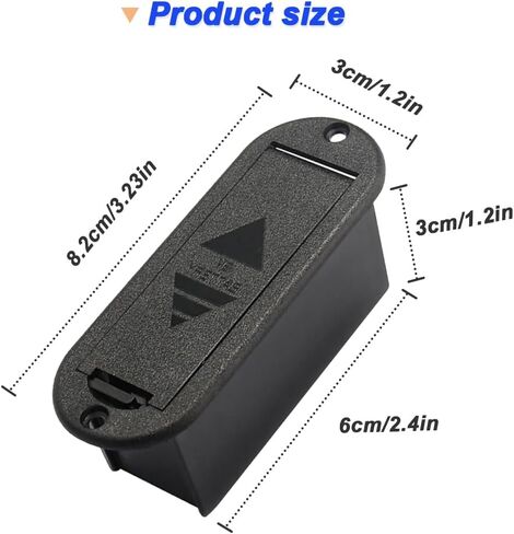 DKARDU Active Guitar Bass 9V Battery Box Case Compartment, 9-Volt Battery Holder for Active Guitar Bass Pickup Replacement Tool with I-Type Battery Connector Wire (5 Pack) in Saudi Arabia