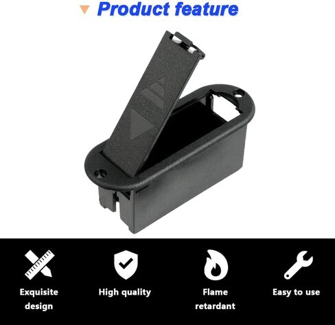 DKARDU Active Guitar Bass 9V Battery Box Case Compartment, 9-Volt Battery Holder for Active Guitar Bass Pickup Replacement Tool with I-Type Battery Connector Wire (5 Pack) in Saudi Arabia