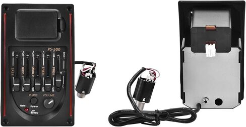 جيتار بريمب، 5 نطاقات لاقط جيتار صوتي EQ معادل بيزو بيك اب موالف رقمي مع موالف LCD لملحقات الجيتار الصوتي in Saudi Arabia